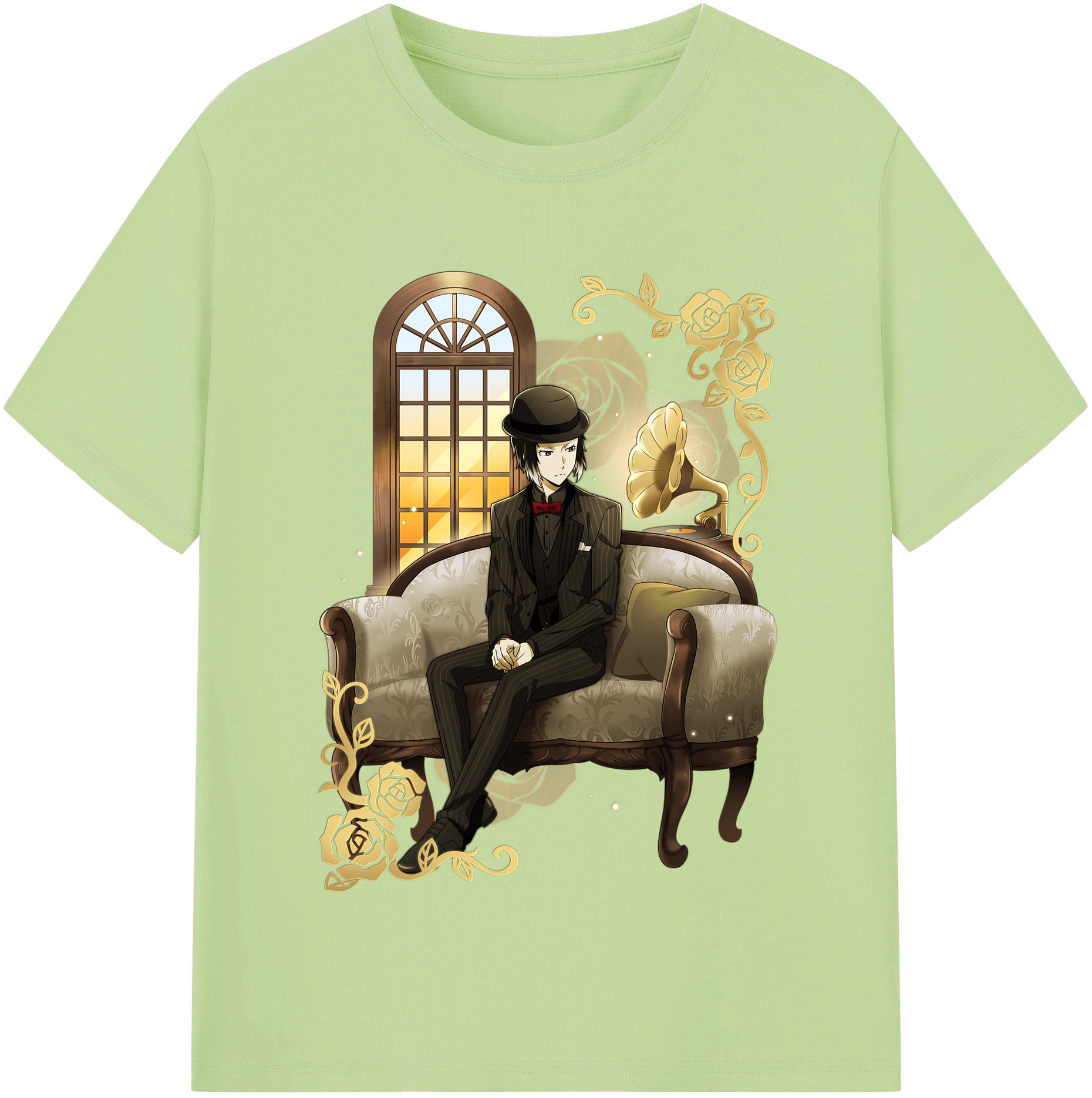 （画像用） 文豪ストレイドッグス Bungo Stray Dogs 綿100％半袖Tシャツ（フロントプリント）